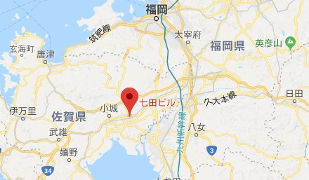 佐賀県にある自毛植毛クリニックの場所（地図）