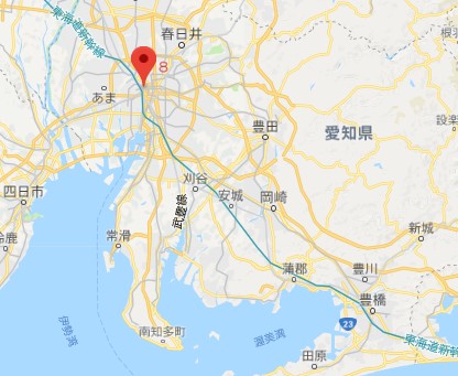 愛知県で自毛植毛できるクリニックの場所（地図）